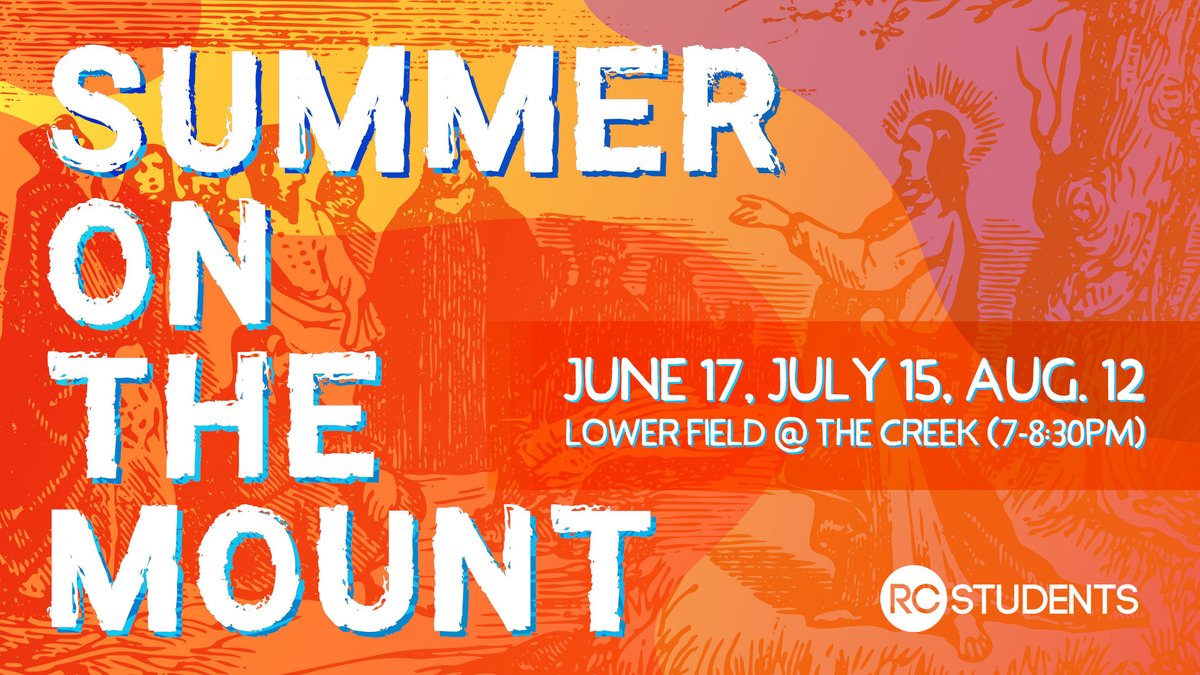 rcreekstudents's tweet photo. WE MISS OUR STUDENTS!  So excited to gather for worship, Bible study, and fellowship as we study Jesus' Sermon on the Mount together this summer! https://t.co/00qahAFRtK