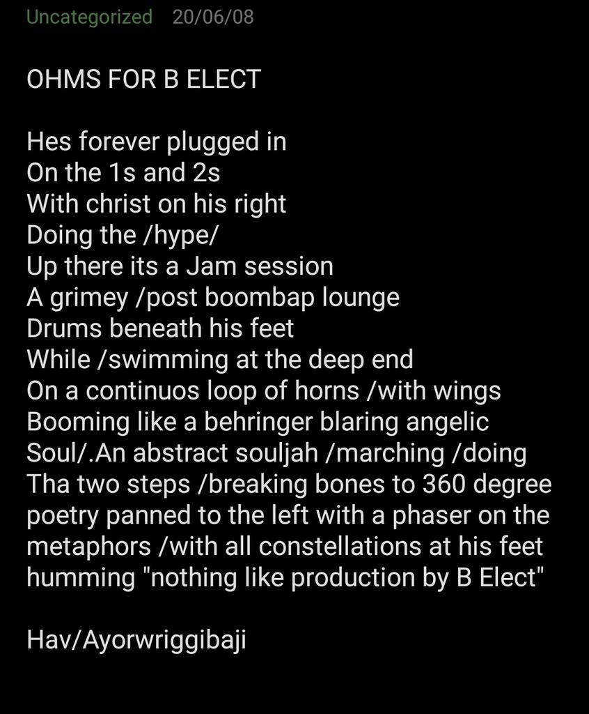 Haviskingpoetik's tweet photo. #belect you live on . https://t.co/u5kOzoTnjL