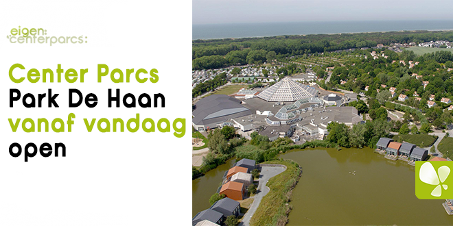 eigencenterparc's tweet image. Vijfentwintigste park van Center Parcs opent  vandaag de deuren in De Haan aan de Belgische kust eigencenterparcs.nl/vijfentwintigs…