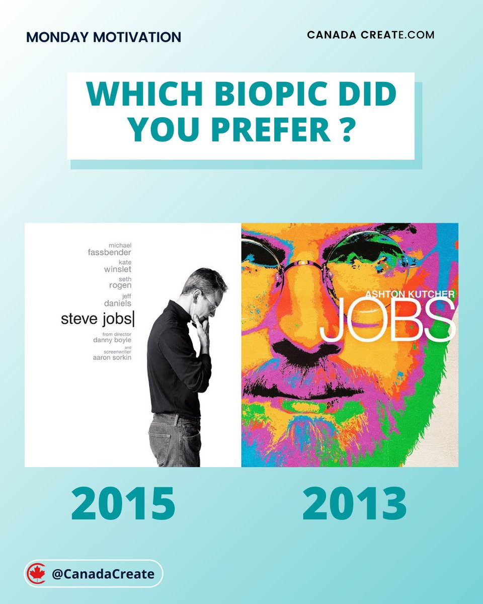 CanadaCreate's tweet image. #MotivationMonday with Steve Jobs 💪🏼