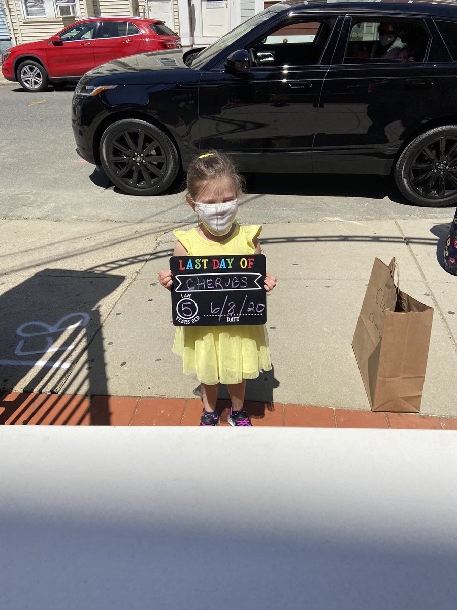 mrs_summa's tweet photo. It wasn’t anything like we could have imagined, but it was special nonetheless! Thank you for a great year! We will miss you! Good luck in K! #ebccs #lastday #drivebypickup @EBCCSNews @CSOboston @BostonCathSupt https://t.co/tEN2f03td0