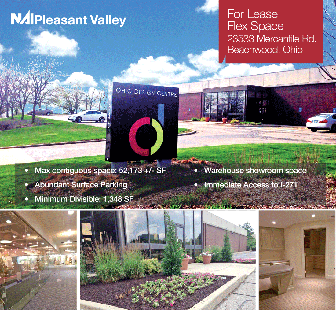 Showroom space / Flex Space for Lease in Beachwood, OH. Contact <a href="/GerilynGleason/">Gerilyn Gleason, CCIM</a> 216 455 0916 | ggleason@naipvc.com | #CRE ow.ly/GYn650A2fU6