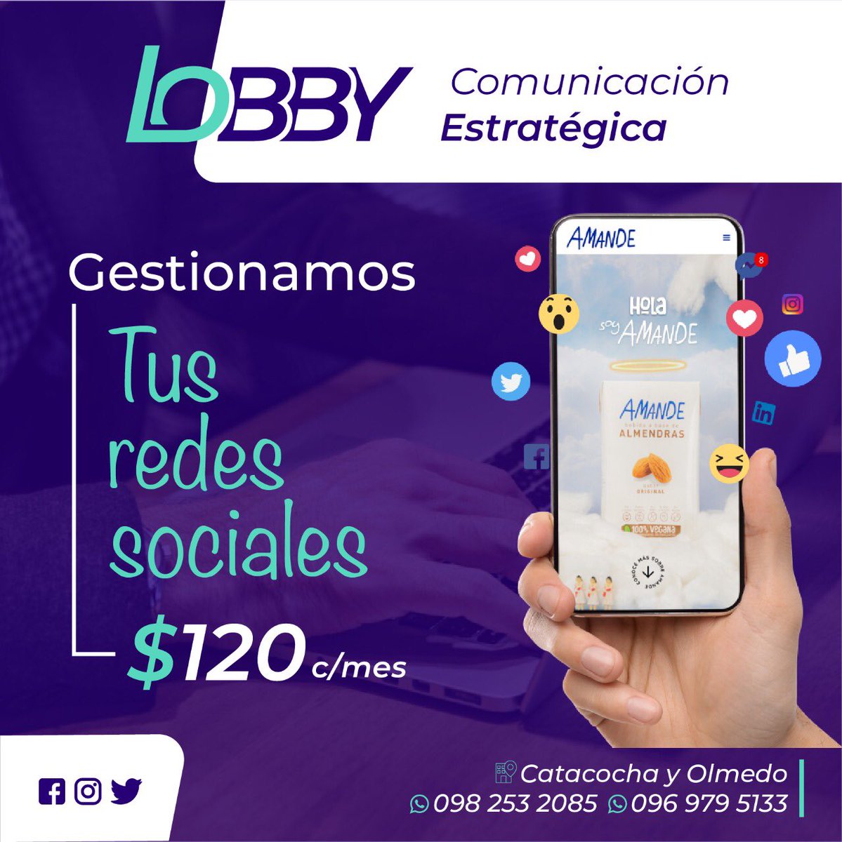 Incluye elaboración de diseños. 

Valor $120 mensuales. 

Visítanos en nuestra oficina: Olmedo y Catacocha. O puedes escribirnos por WhatsApp: 0969795133