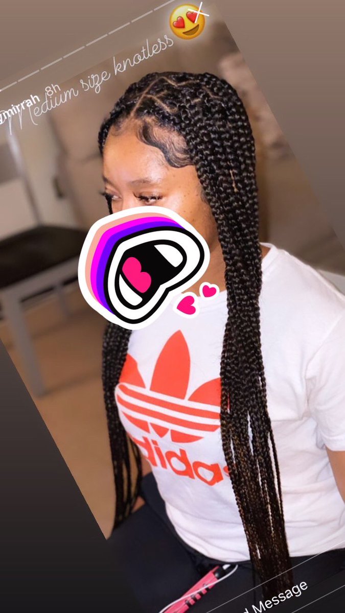 NI_DIRAH's tweet photo. I love my knotless braids ❤️ https://t.co/Lp6kUWlP99