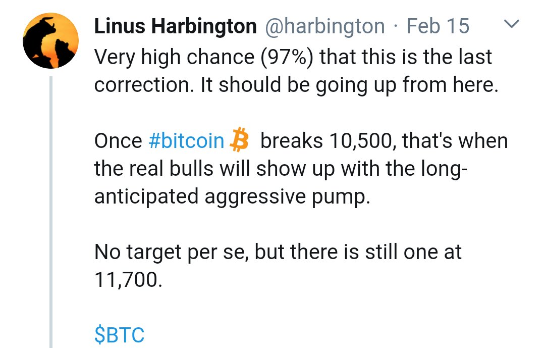 lasertv's tweet photo. @harbington Nobody has a crystal ball, BUT where were you with this "strong buy signal" a few months ago and that awful 97% call? https://t.co/bT2vwdduKA