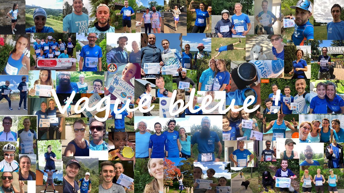 BOUCLE DU DIABÈTE 2020 | Clap de fin 💙
MERCI &amp; BRAVO à vous tous !!! :)
➡️ 8351€ de dons que nous reversons à la Recherche pour le #diabète !
➡️ 6957 KMS enregistrés en marchant &amp; en courant dans 27 pays !! 
#RunForDiabetes #BDDvirtuelle #Type1RunningTeam #BoucleDuDiabète