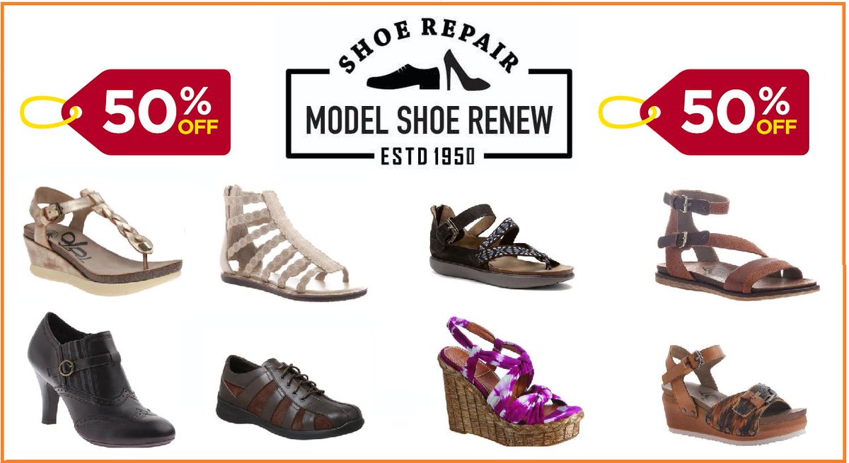 ModelShoeRenew1's tweet photo. Woman’s sandal HUGE SUMMER SALE - 50% OFF SELECTED STYLES!

We are back to our normal hours! Come check our selections with 50% off selected footwear! Get ready for summer and enjoy! https://t.co/cwHH4qqRAh