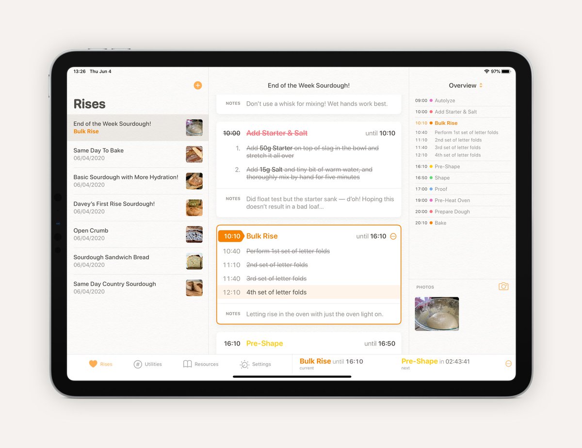 daveymcgav's tweet image. Very proud of the progress @scalo and I have made on Rise! We’ve been making sourdough loaves with it for a few weeks now and are on-track for a public beta very soon.

We’d love more beta testers! If you’re interested, sign up here (no spam, I promise :). madebywindmill.com/rise/