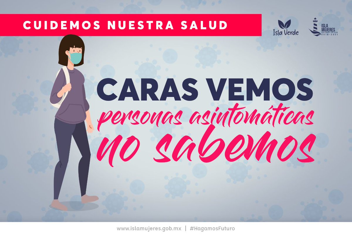 No podemos saber si una persona es asintomática, por ello lo mejor es seguir tomando medidas preventivas y cuidarte de un posible contagio de Covid-19. 

#QuédateEnCasa #JuntosSaldremosAdelante
