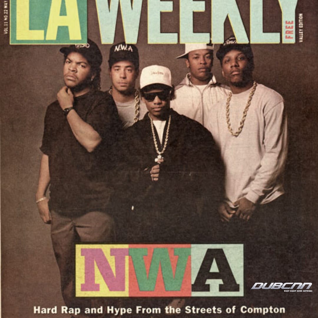 dubcnn's tweet photo. Lookback @LAWeekly May #1989 #NWA
31 years on...what's your favorite record? @icecube @drdre @realmcren @DJYELLAOFNWA #EazyE #LAWeekly #DubCNN #Westcoast #HipHop #Throwback RT https://t.co/WGvfL5r1Z0