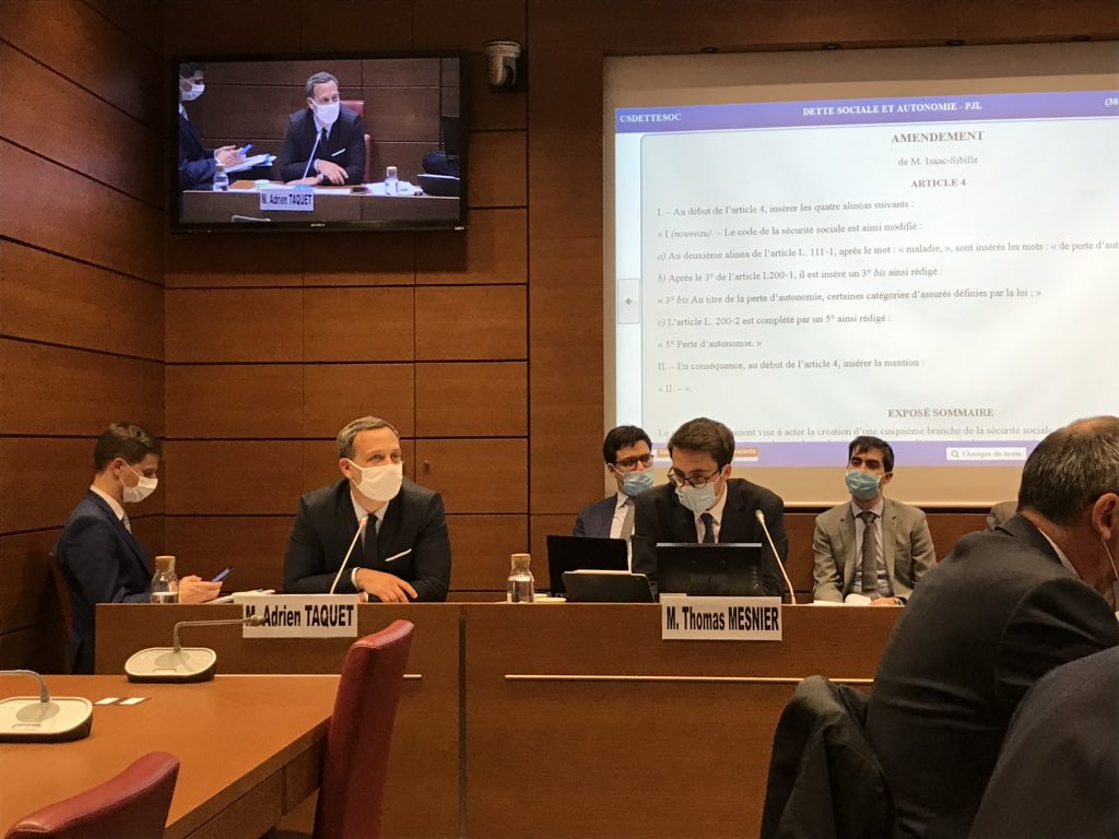 Ce soir nous avons créé et ancré en commission spéciale la création de la cinquième branche de la Sécurité Sociale liée à l aide à l’autonomie et au grand âge ! Mission accomplie #OlivierVeran @MESNIERThomas <a href="/BrigBourguignon/">Brigitte Bourguignon</a> <a href="/Vidal7602/">Annie Vidal</a> <a href="/stelladupont/">Stella DUPONT</a>