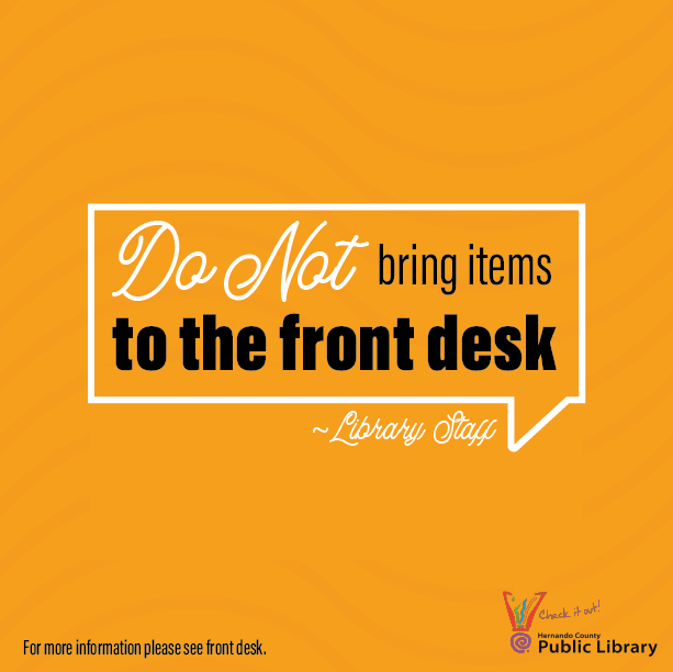 HernandoLibrary's tweet image. Just drop your returns at the book drop and we will take care of the rest 😀💞
#LibrariesLead #Ilovehcpl