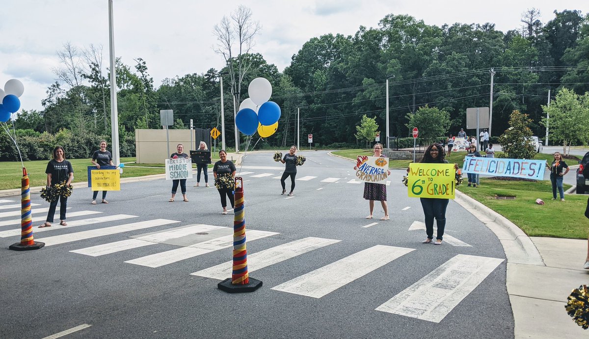 Middle school is ready for you 5th grade!  Buh-bye elementary school!