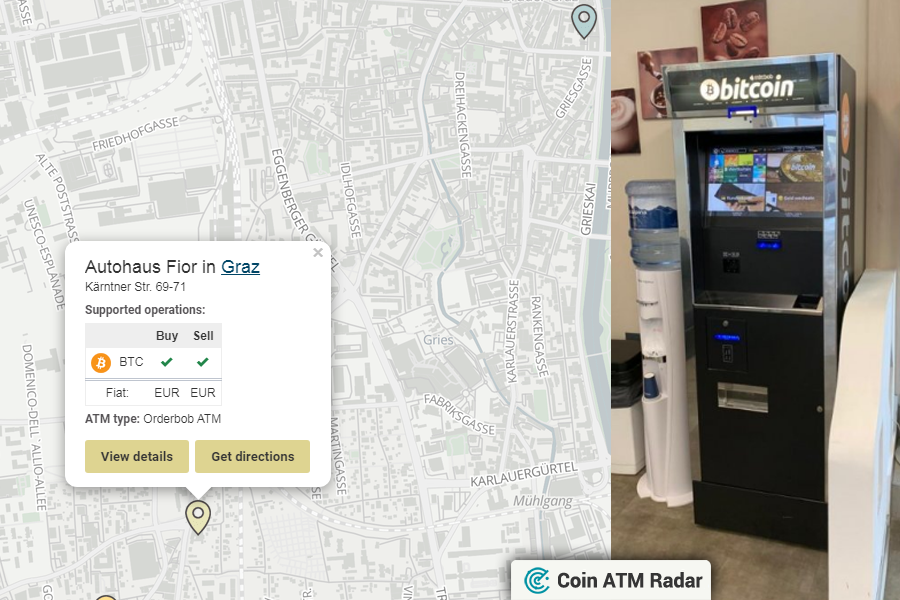 CoinATMRadar's tweet photo. New installed #Orderbob #bitcoin machine at Autohaus Fior in #Graz 🇦🇹. Operated by #Orderbob. Supported coins: #BTC
https://t.co/AgWd6gz2sb https://t.co/qf9tJlkQiB