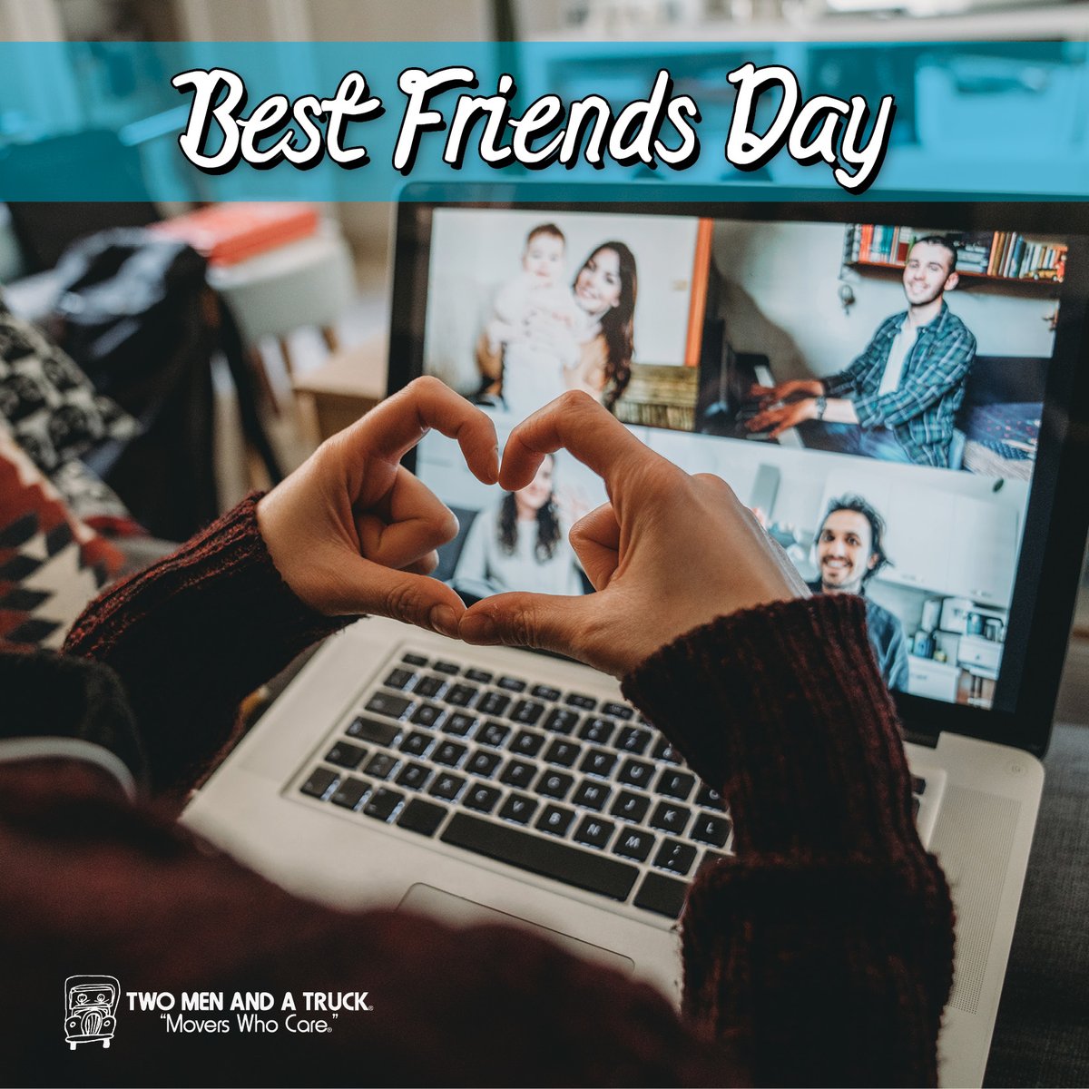 TwoMenPC's tweet image. Even though you may be far away, you're always near at heart. Reach out to your best friend(s) and tell them how awesome they are today!

#MoversWhoCare