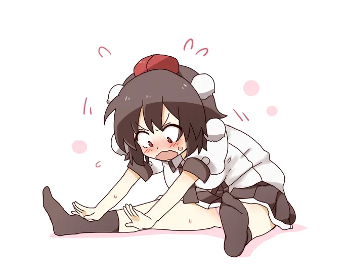 柔軟する文ちゃん。 