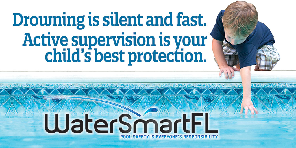 Pool safety is everyone's responsibility. Learn more at watersmartfl.com.