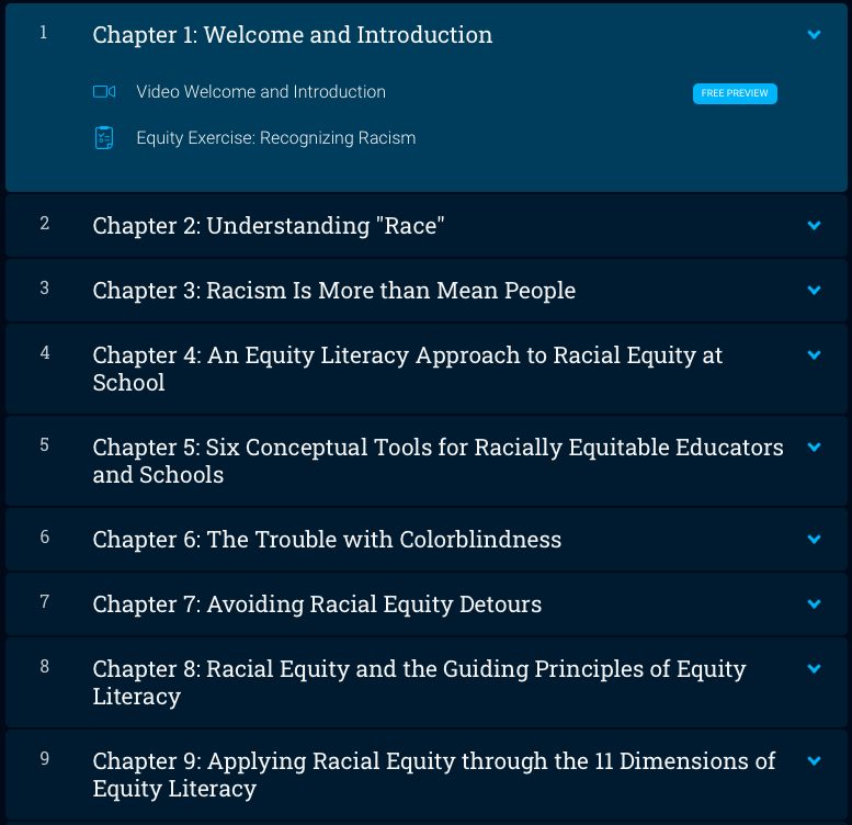 Excited to announce ELI's new online self-paced course on racial equity for educators. It's beginner/intermediate, maybe useful for more seasoned folks if you're curious about our framework. 7-10 hrs depending on if you do all the reading and exercises! equity-literacy.thinkific.com
