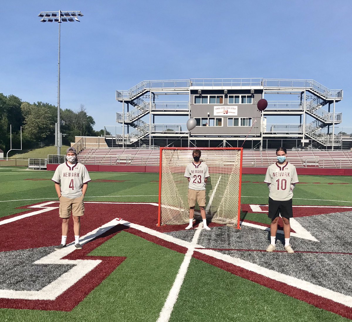 Matt_l_cook's tweet image. One down, 142 to go. Pronounced Ramon (foreign exchange student) as @NewarkCSD’s first graduate of 2020 before he heads back to Switzerland. @NewarkAthletics organized great social distance senior night for boys lax &amp;amp; baseball. Track, softball and girls lax next. #ChooseJoyNCSD