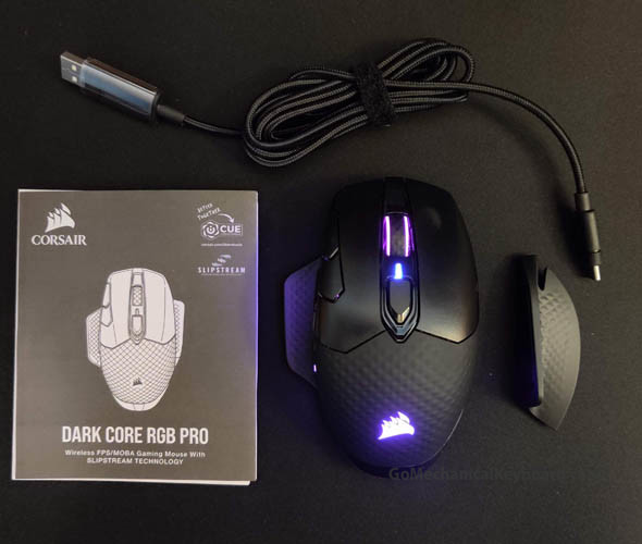 GoMechKeyboard's tweet image. Here it is - our full review of the Corsair Dark Core Pro RGB gaming mouse!

Features of Corsair's Dark Core Pro:
- USB-C and Qi Wireless Charging
- 9 Zone-dynamic RGB lights
- DPI up to 18000
- 2000Hz Polling Rate gomechanicalkeyboard.com/pc-mouse-revie…