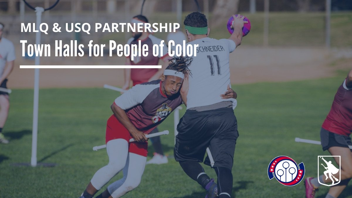 usquadball's tweet photo. USQ and @MLQuidditch are partnering on a series of town halls this summer for Black and non-Black people of color.  Sign up here 👉 https://t.co/QEdS97nEdM #quidditch https://t.co/rhRmmHFzcr