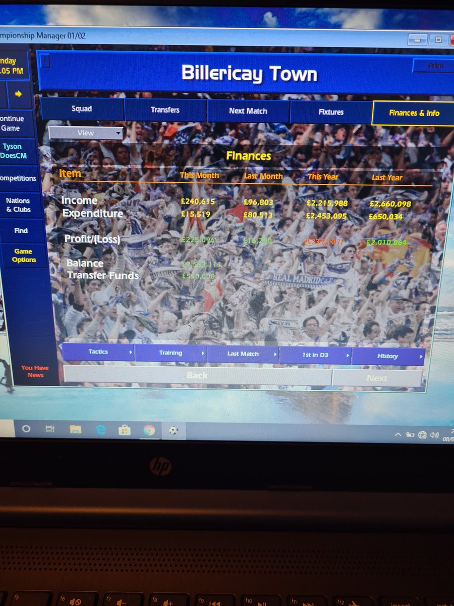 TysondoesCM's tweet photo. So after three years in the conference my #startwithnothing boys have conquered division three first time as champions. Losing three first teamers who wouldn't sign new contracts means improvements are needed from the scouts! McGuire purchased late to get me over the line. https://t.co/OYKeWst1dM