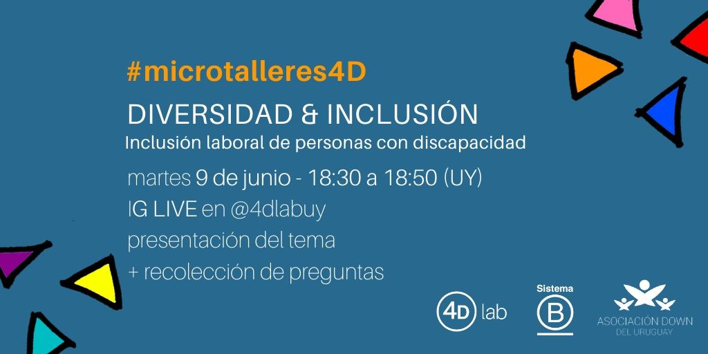 4Dlabuy's tweet photo. Mañana 18:30 estaremos en nuestro instagram, dando comienzo a nuestros #microtalleres4D. Estará @mercedesviola dando una breve presentación del tema y recibiendo preguntas, que serán incluidas en el microtaller del 23/6. Apoya @sistemaburuguay. https://t.co/mOoEC6gEqW