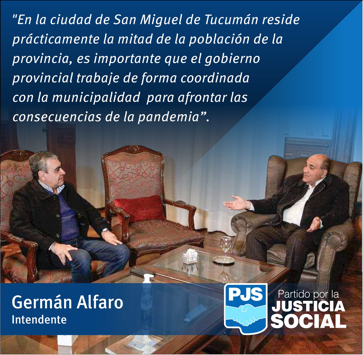 La crisis actual demanda un acto de grandeza para buscar coincidencias mediante el diálogo que mejoren la calidad de la política y de la gestión pública.

#municipio #provincia #tucuman #bienestar #gobiernodetucuman #dialogo #gestiónpública