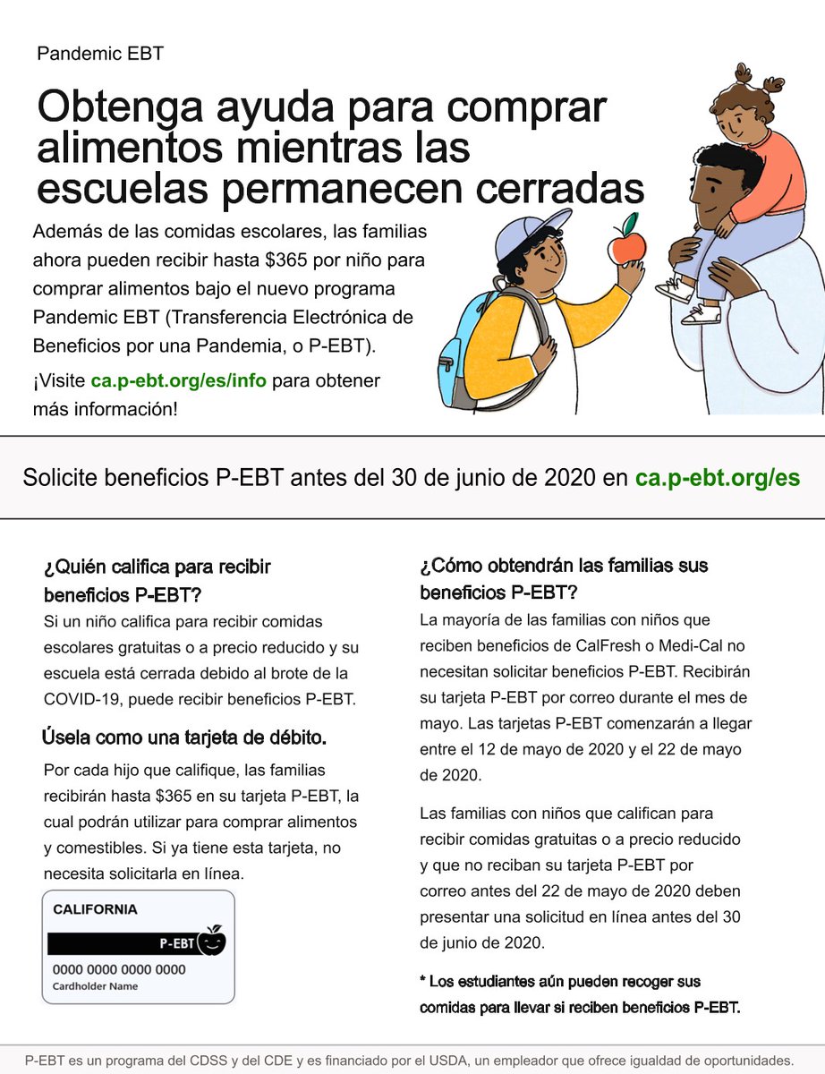 LSNCtweets's tweet photo. Obtenga ayuda para comprar alimentos mientras las escuelas permanecen cerradas   #CalFresh  #estudiante #serviciospublicos #ayudalegal #LSNC #LegalServices #NorthernCalifornia https://t.co/WJFEhi3qHA