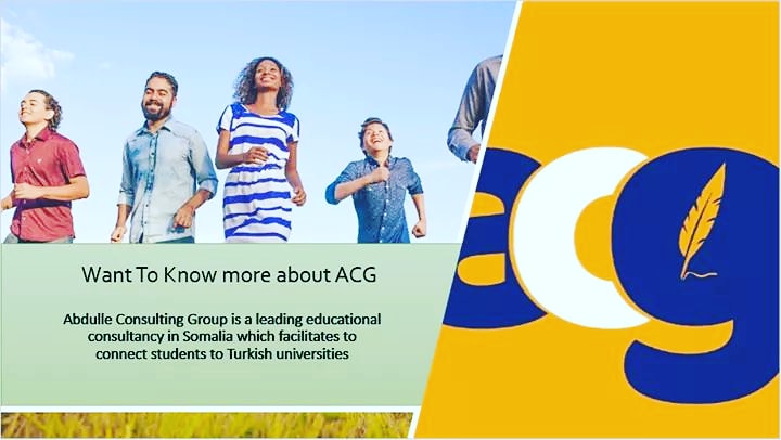 ACG is a leading educational consulting agency in Somalia. 

#educationalconsulting 
#somali #abdulleconsulting #acg
