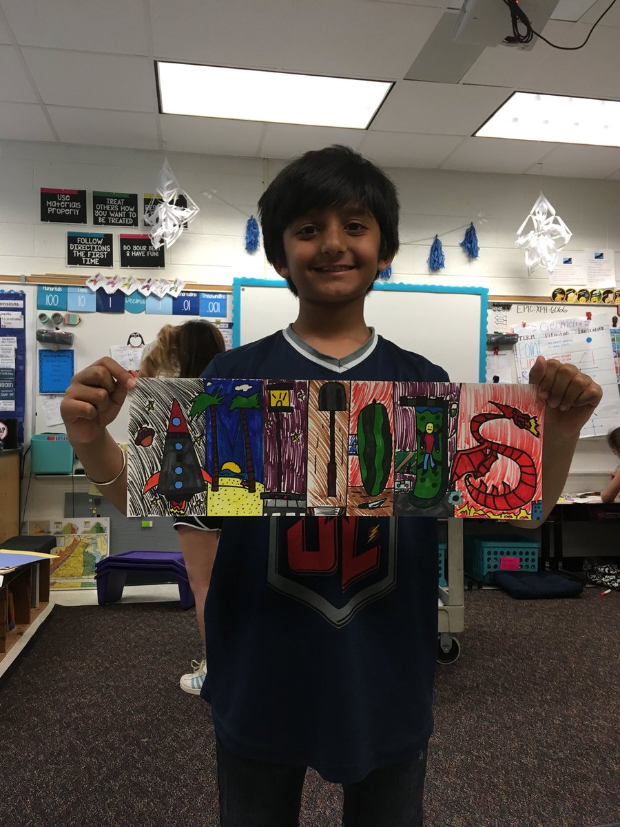Memories part two: lots of fifth grade artists proud of their creations!
