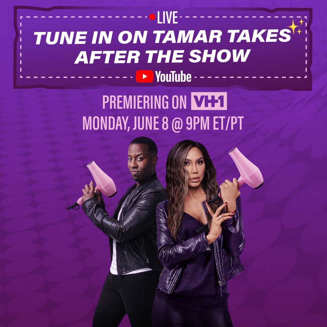 TamarBraxtonHer's tweet photo. Set your Reminders &amp; Subscribe to Tamar Takes Youtube for tonight's Offical Beautician After Party‼️😉😘
https://t.co/k8TkbWWPxT https://t.co/JHrui9fj1N