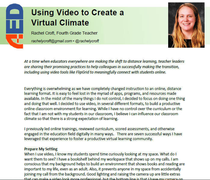 WalterinDC's tweet photo. Coming this Friday in ASCD EDAdvantage! "Using Video to Create a Virtual Climate" https://t.co/Ge2q9OKrMQ Learn how to get access NOW at https://t.co/EjBrjiHyVj #ukedchat #EdChatIE #claved #finnedchat #skolechat #auedchat #aussieED #cdned #edsg https://t.co/Kszjmy2mND