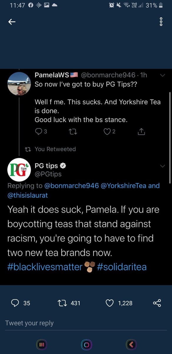 deathpunchpixie's tweet image. Well I dont usually use twitter but after discovering these comments from @PGtips and @YorkshireTea, I need to know where @tetleyuk stand. Ideally before I next run out of teabags!