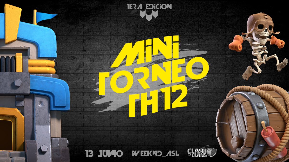 1ra edición weeknd_ASL TH 12

Formato: llaves
Dia: sabado 13
Hora: 6pm 🇻🇪
Duracion 15x30
BD: 5 th 12 vs 5 th 12
Ataques 1 (1 por cuenta)

PRE-INSCRIBE TU EQUIPO🔥
Detalles en nuestro servidor de #Discord
