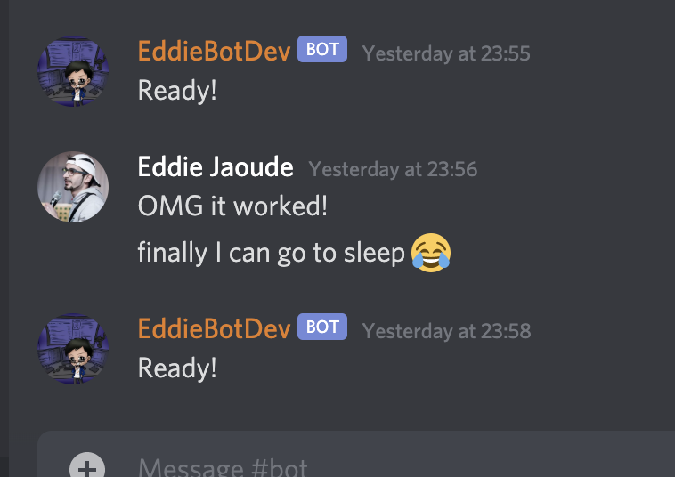 eddiejaoude's tweet photo. 8/100: #100DaysOfCode added #pinojs logger to our communities #discord #bot that not only logs to the server but also writes to a log channel - as suggested (yes might get too loud and we will have to be selective, all part of the fun π€ ... little and often!
#DevRel #opensource https://t.co/qVbTQ5FnRU