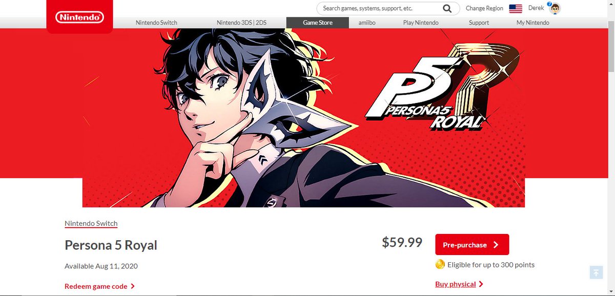 persona 5 nintendo eshop