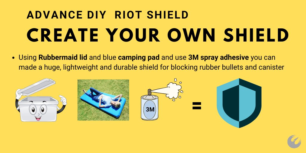 ThePeopleFirst2's tweet photo. Thank you @codemarvelous for the tip :) 
#riots2020 are getting more dangerous. Go prepared with your own lightweight shield. Protect your allies who have nothing to protect them while they #protest https://t.co/ccj3lZgJDg