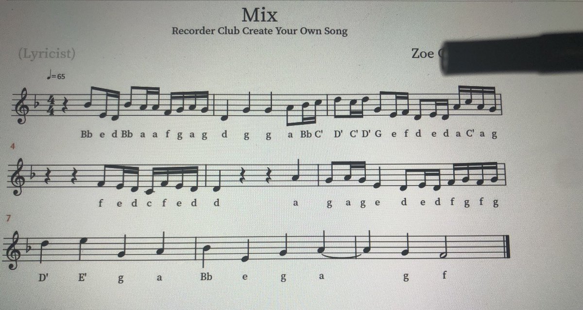 SOMusicalMoss's tweet photo. I lied, I am tripling up this week!Clearly I lost a week somehow in the pandemic. Two more #student #compositons from our digital #recorderclub meets comp. project! #recorderrockstars @SevenOaksOwls @FortkampBre @RobinBusick3 @MrsRode @MusicBCPS @cohn_amy @schneckbk @Shrivethe5 https://t.co/nEwoOoX0Fm