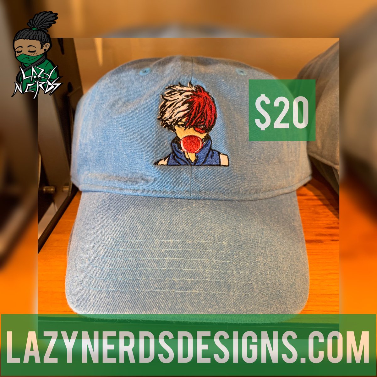 LazyNerdsDesign's tweet photo. Did you know we had these #BokuNoHeroAcademia hats? Check out the site to see what other goodies we have in store. #anime and #gaming #themedshirts https://t.co/z37juY3NUe