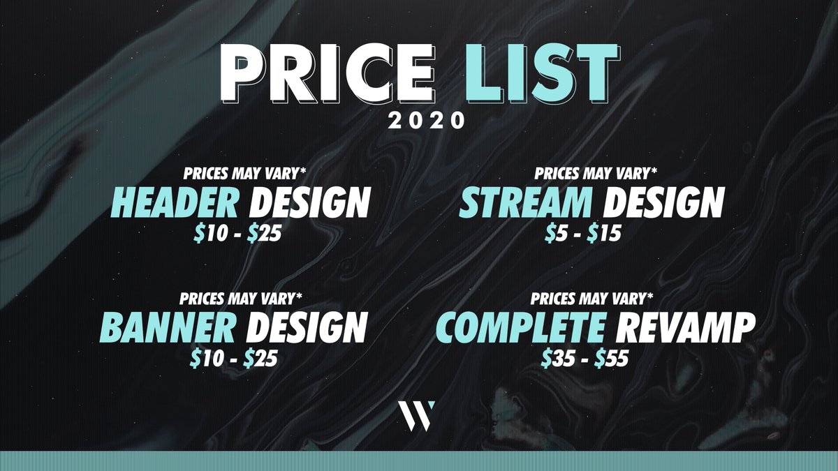 ProducerWavey's tweet photo. Price list 2020 https://t.co/amwRyX0qFo