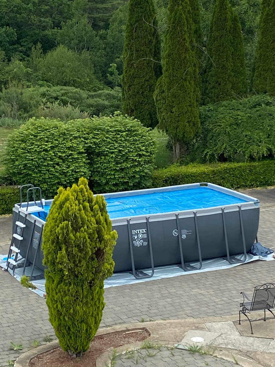 10 years ago my father in law decided to fill in his pool and put pavers over it stating he had no desire or need for a pool. He has now placed an above ground pool on top of the pool he filled in. 

The stupidity of this photo will haunt me for the rest of my life
