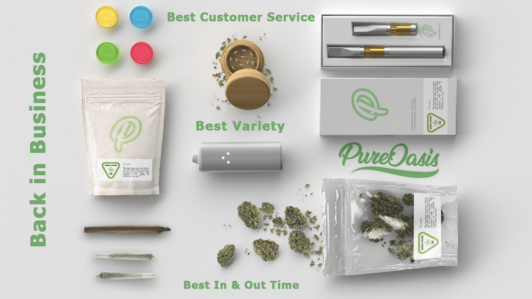 MyPureOasis's tweet photo. #PureOasis Boston’s first recreational cannabis dispensary is back in business! We look forward to serving you and making a positive impact on our community. #cannabiscommunity #boston https://t.co/4NTk26M9bz