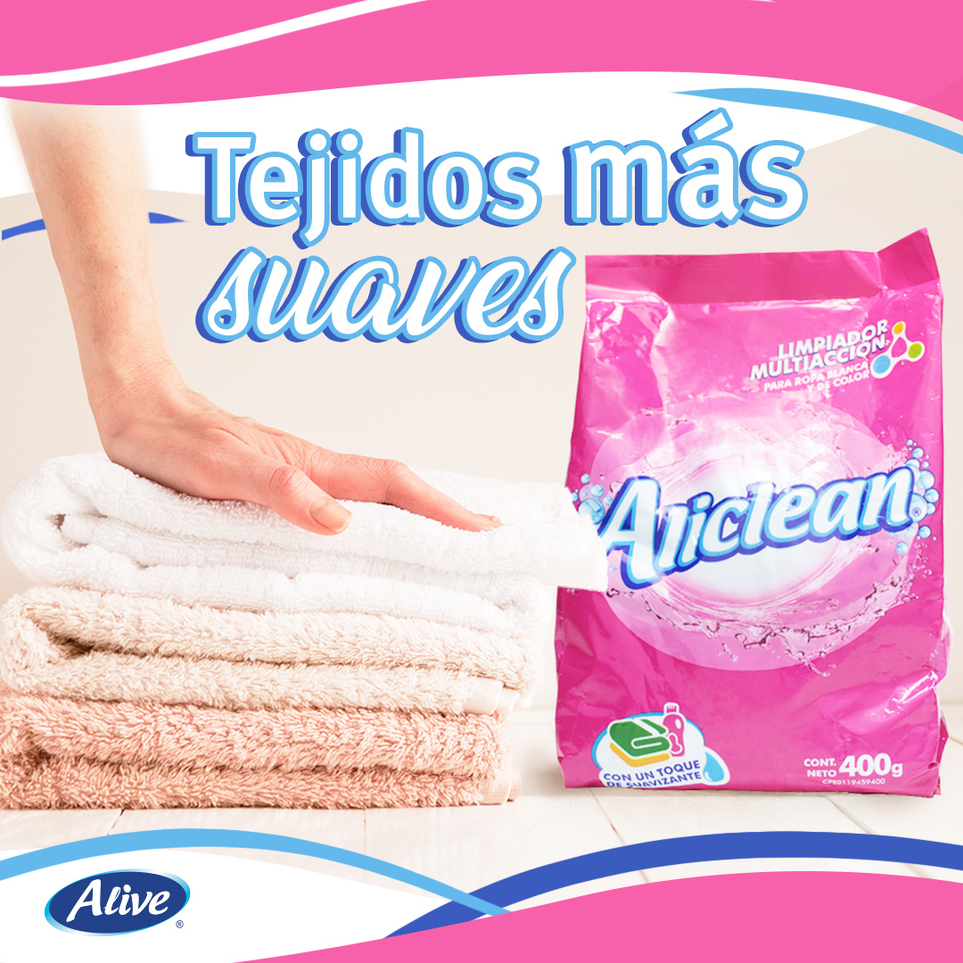 alivecosmetic's tweet photo. Cuidar de los tejidos delicados es más sencillo de lo que crees.
.
Dale a tus prendas la suavidad que merecen con el detergente con suavizante Aliclean
.
.
#AliveCosmetic #Aliclean #DetergenteConSuavizante https://t.co/zvJSb0OZJG