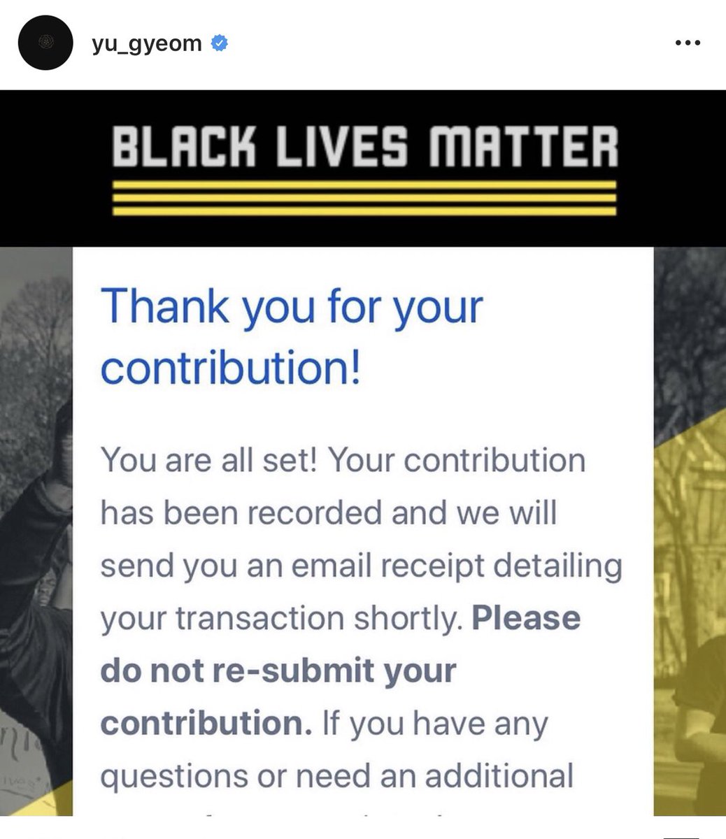 Because they supported blm