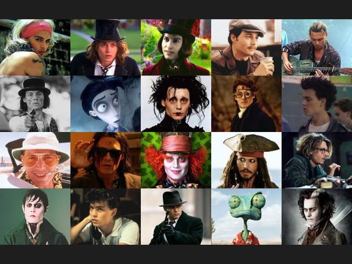 Hoy cumple 62 años el camaleónico Johnny Depp. Felicidades.