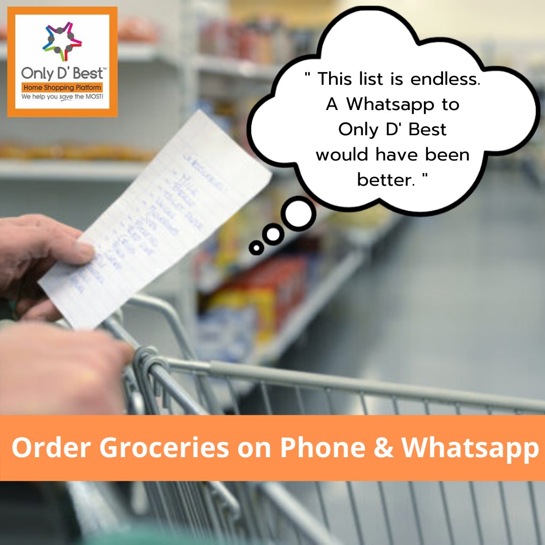 onlydbestindia's tweet photo. Online Grocery Shopping From Only D' Best Online Supermarket Is More SAFE And More Convenient.

#OnlyDBest has an impressive selection of fresh vegetables and fruits, groceries, snacks, personal care products and essential cleaning items.

Shop Online on https://t.co/7oGiGPEAkt https://t.co/i2bvTeaExF