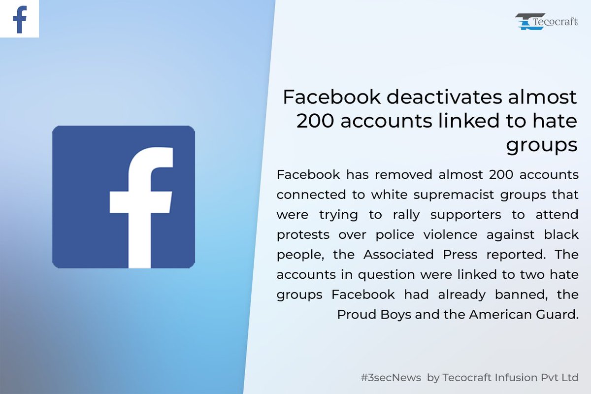 Tecocraft's tweet photo. #Facebook #Proudboys #AmericanGuard #tecocraft #technews #News #3SecNews https://t.co/JK537R0ql4