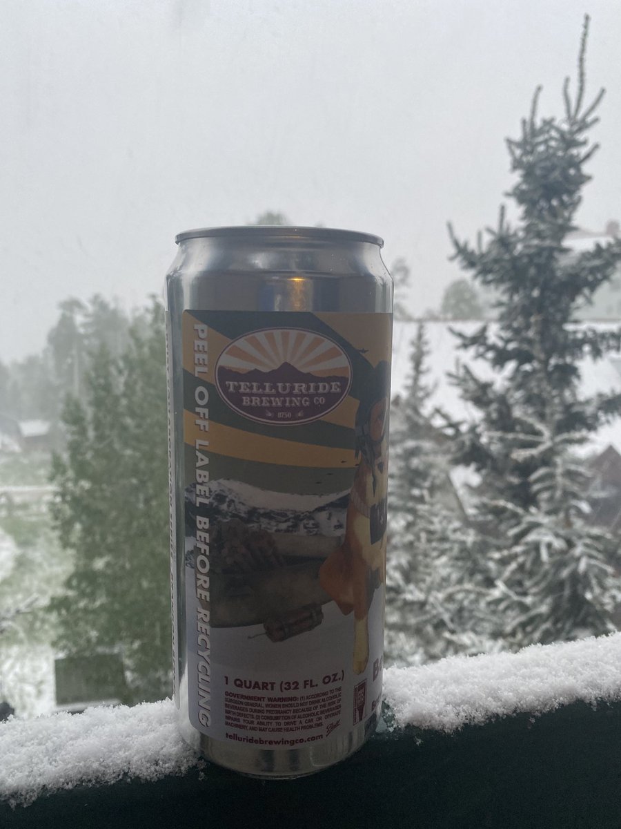 MikeKirn5's tweet photo. ⁦@TellurideBrew⁩ riding out the snow with a lager https://t.co/gTiJdfvzCP