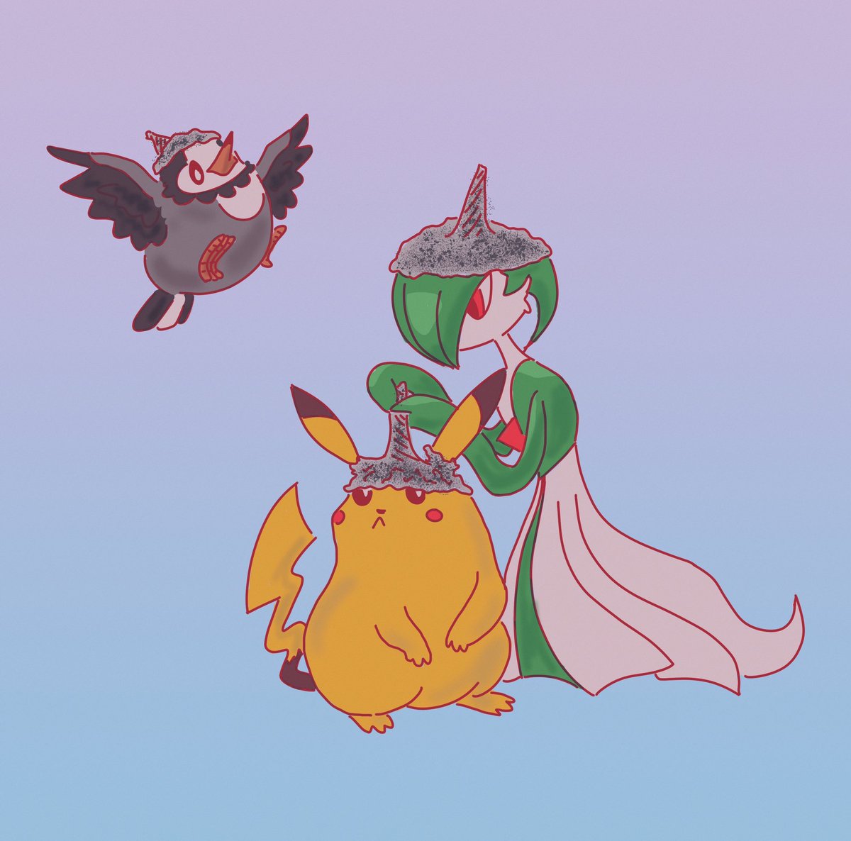 PokeMontag's tweet photo. Aluhüte, der letzte Schrei unter Fashion Style Pokémon https://t.co/tIsRdMuErH